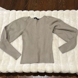 French connection ribbed sweater size xs tan color